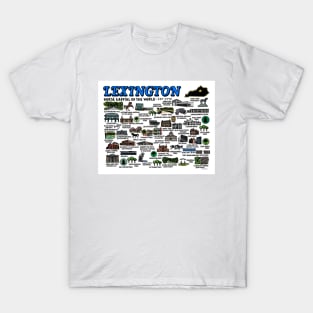 Lexington Map Art T-Shirt